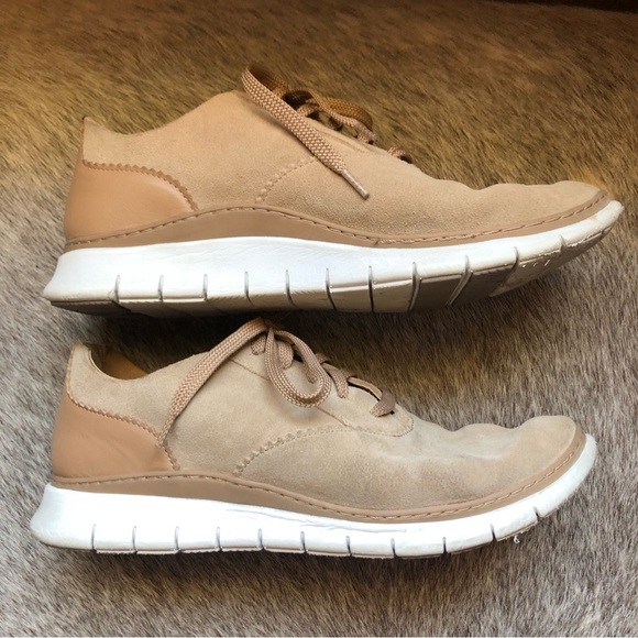 Vionic Taylor tan camel color suede women’s lace up sneaker size 8.5 - Picture 4 of 9